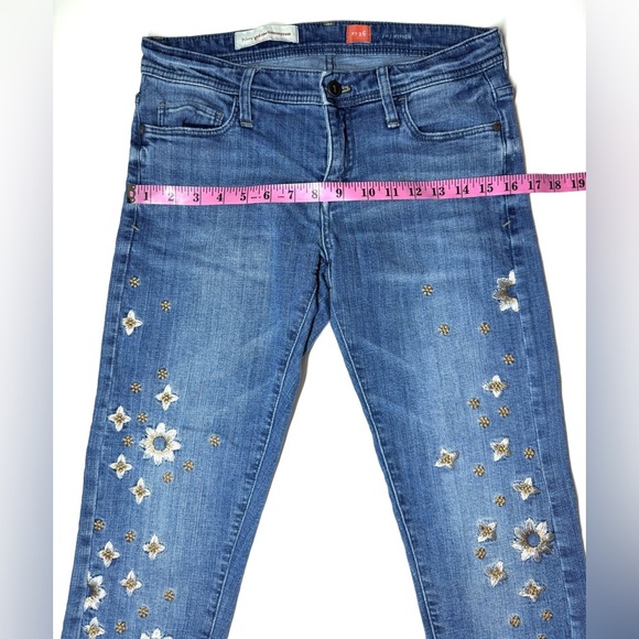 Pilcro And The Letterpress Women’s Hyphen Fit Blue Jeans Size- 26 - Picture 4 of 9